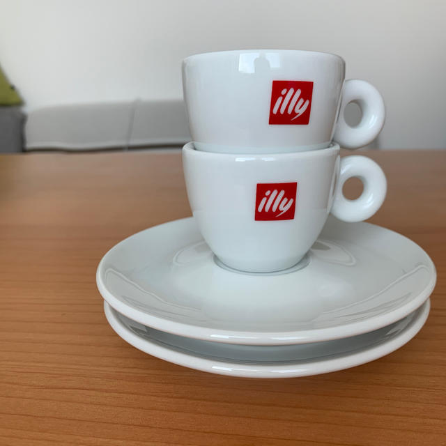 illy イリー エスプレッソカップ&ソーサー 2客セットの通販 by illy イリー エスプレッソカップ&ソーサー 2客セットの通販 by