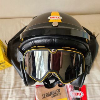 Ducati Scrambler公式 Bellヘルメット・100%ゴーグルセットの通販 by