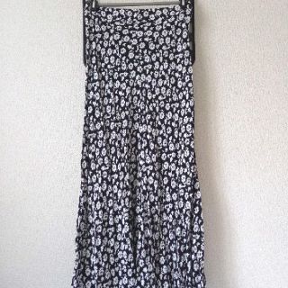 和風 ZARA ザラ 花柄 ロング スカート マキシ インスタ 岡部あゆみさん