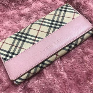 バーバリー(BURBERRY)のバーバリー　長財布　ピンク(財布)