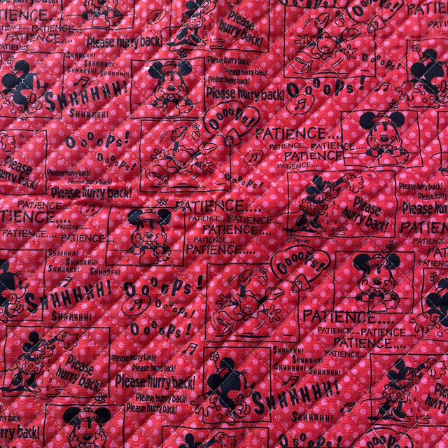 Disney(ディズニー)のディズニーミニーちゃんキルト生地 ハンドメイドの素材/材料(生地/糸)の商品写真