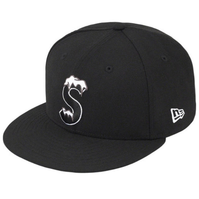 Supreme S Logo New Era 黒 7-3/8キャップ