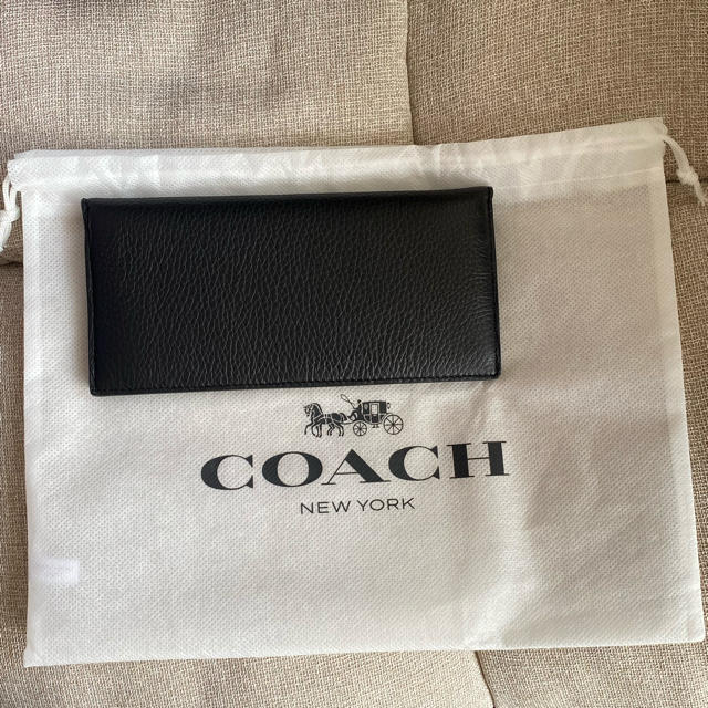 【値下げ】COACH メンズ 長財布 91807 QB/BK  新品未使用品