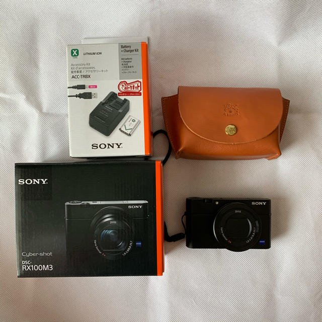 SONY(ソニー)のSONY RX100M3 +イルビゾンテ カメラケース スマホ/家電/カメラのカメラ(コンパクトデジタルカメラ)の商品写真