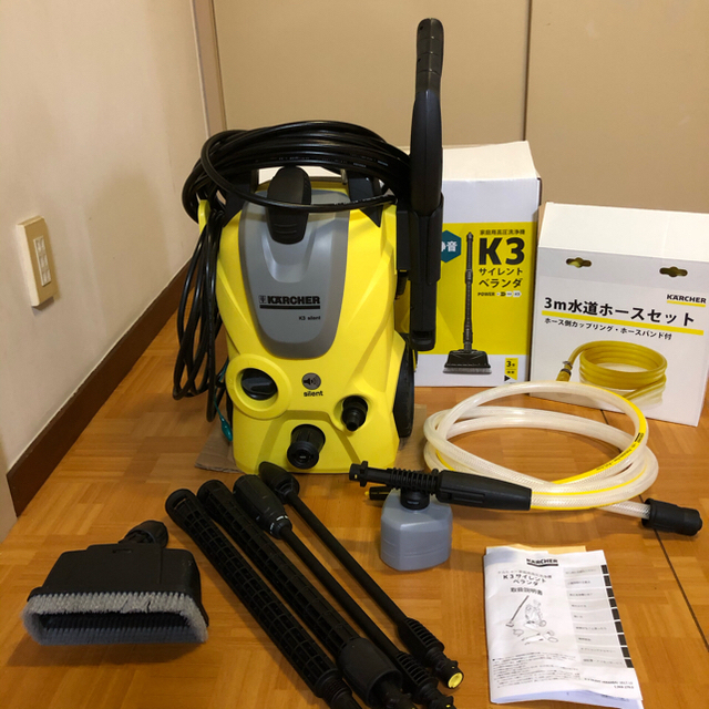 ケルヒャーk3サイレントベランダ 保証期限有り 東日本 フォームノズル