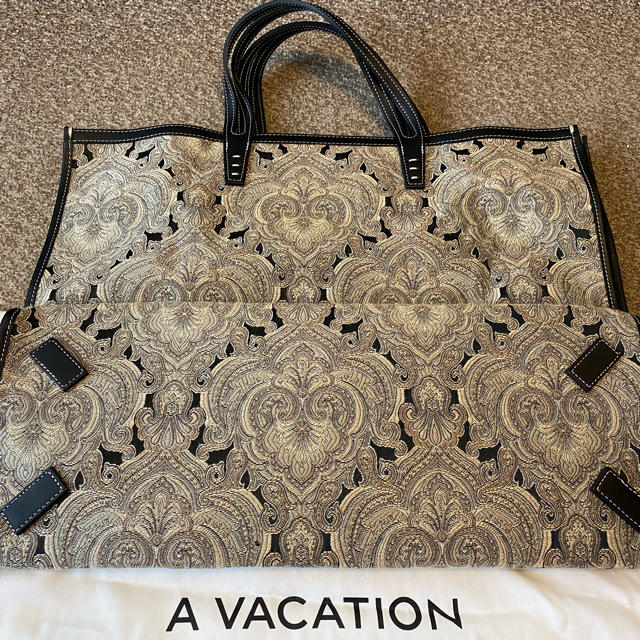 新品【A VACATION 】TANKTOTE BAG/PAISLEY GREY