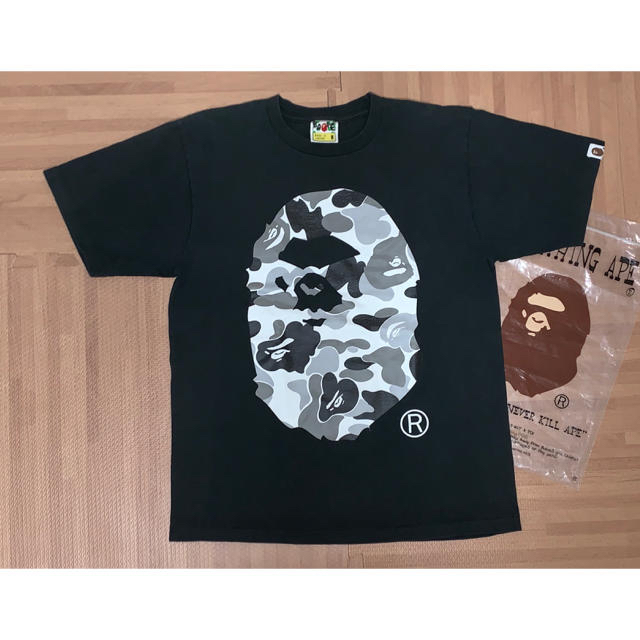 A BATHING APE(アベイシングエイプ)の★激レア★ 都市限定 APE 京都 限定 カラーカモ 大猿 Tシャツ 黒 M メンズのトップス(Tシャツ/カットソー(半袖/袖なし))の商品写真