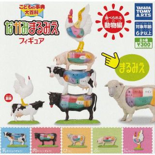 タカラトミーアーツ(T-ARTS)のこどもの事典大百科 なかみまるみえフィギュア 食べられる動物編(その他)