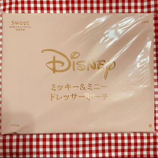ディズニー(Disney)のSweet 8月号の付録　♡ミッキー&ミニー　ドレッサーポーチ♡(ポーチ)