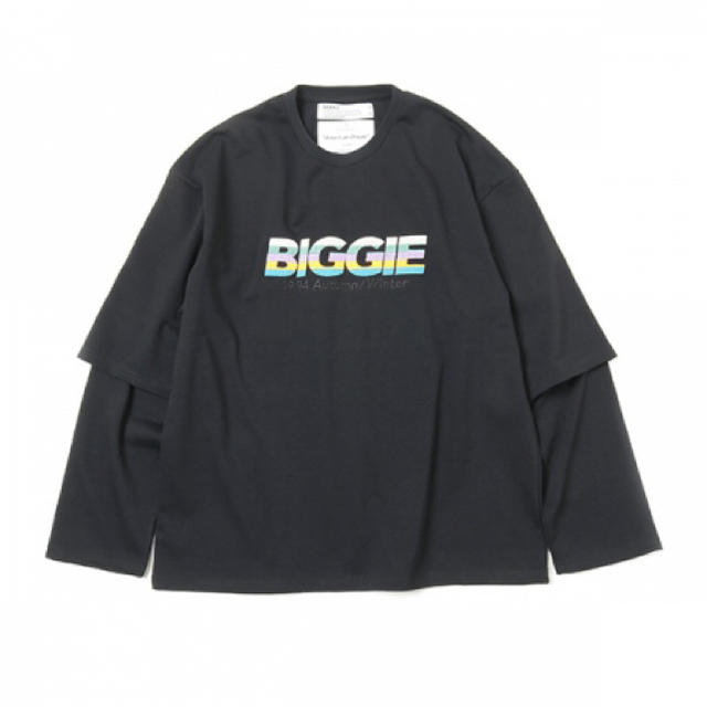 DAIRIKU/"BIGGIE" Layered T-Shirt（ブラック）Tシャツ/カットソー(七分/長袖)