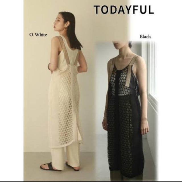 todayful / メッシュニットドレス 36 - ロングワンピース/マキシワンピース