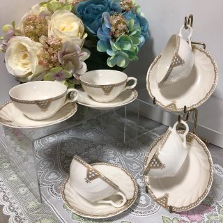 ナルミ(NARUMI)のカップ＆ソーサー5客NARUMI(未使用品)(グラス/カップ)