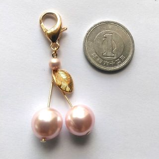 サクランボパールバッグチャーム(バッグチャーム)
