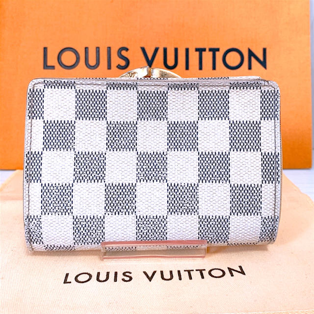 LOUIS VUITTON(ルイヴィトン)の43.ルイヴィトン ポルトフォイユ・ヴィエノワ がま口財布 ダミエアズール レディースのファッション小物(財布)の商品写真