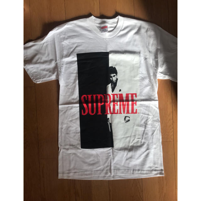 17SS Surpeme Scarface Split Tee 白 L