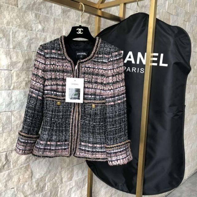 ☆美品☆CHANEL ココボタン ツイードスカート ライトピンク 96P