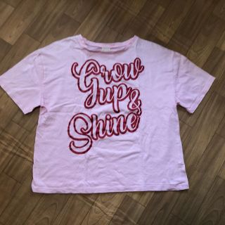 ザラキッズ(ZARA KIDS)のザラキッズ  164 ピンクロゴＴシャツ(Tシャツ/カットソー)