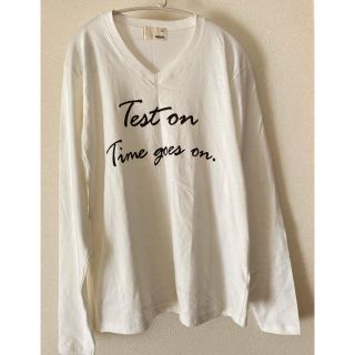 長袖　Vネック　Tシャツ　カットソー(Tシャツ/カットソー(七分/長袖))