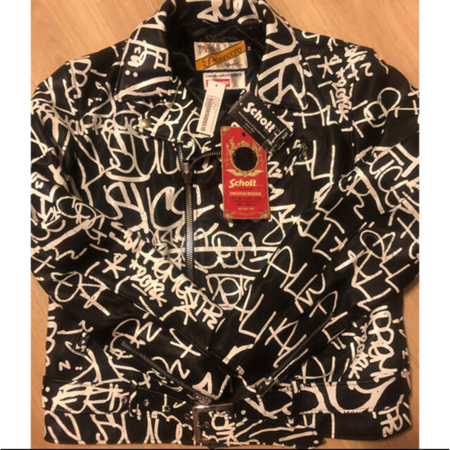 CDG SHIRT Schott Painted Perfecto S