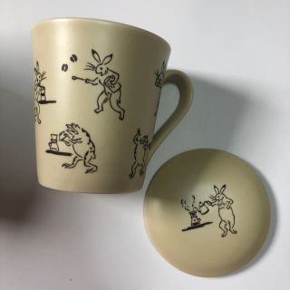 タリーズコーヒー(TULLY'S COFFEE)のtullys へのぬ　マグカップ　鳥獣戯画(グラス/カップ)