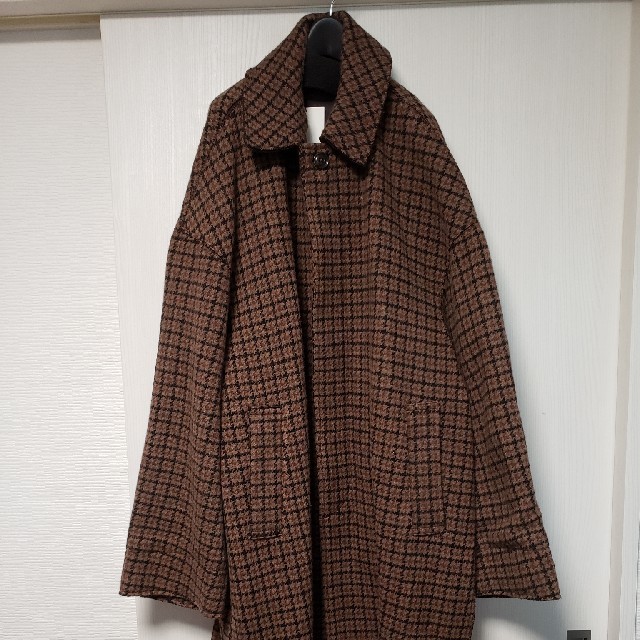 ファッションデザイナー 19aw yoke ジャガードニットバルカラーコートM