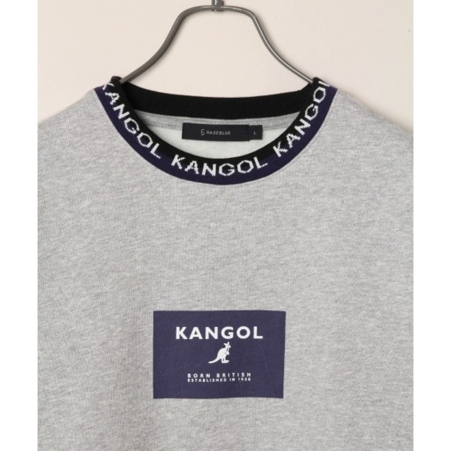 RAGEBLUE(レイジブルー)の【KANGOL】別注襟ジャガード裏起毛スウェットクルー/ 822556 メンズのトップス(スウェット)の商品写真