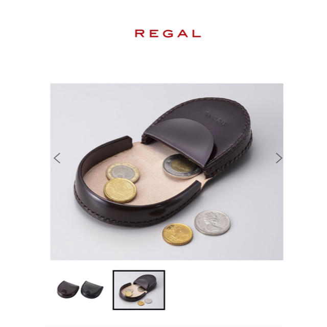 【定価15,400】リーガルREGAL  コードバン馬蹄型小銭入れ メンズのファッション小物(コインケース/小銭入れ)の商品写真