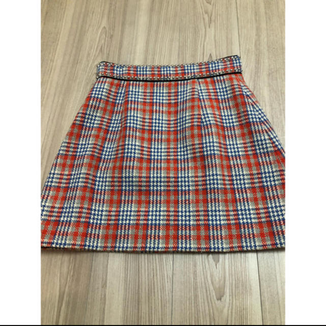 miumiu チェックスカートスカート
