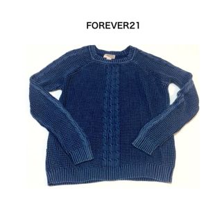 フォーエバートゥエンティーワン(FOREVER 21)のフォーエバー！ニット！デニム！インディゴ(ニット/セーター)