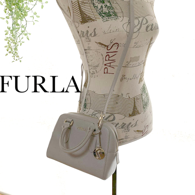 フルラ　FURLA ショルダーバッグ　ハンドバッグ　2way グレー　可愛い