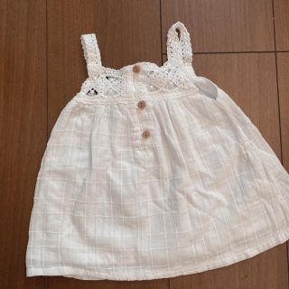 ザラキッズ(ZARA KIDS)の新品未使用ZARA baby74cm  6-9month(ワンピース)