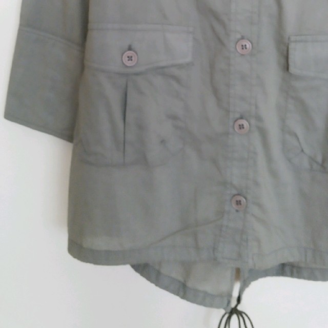 ミリタリーロングシャツワンピース＋ノースリーブトップス レディースのジャケット/アウター(ミリタリージャケット)の商品写真