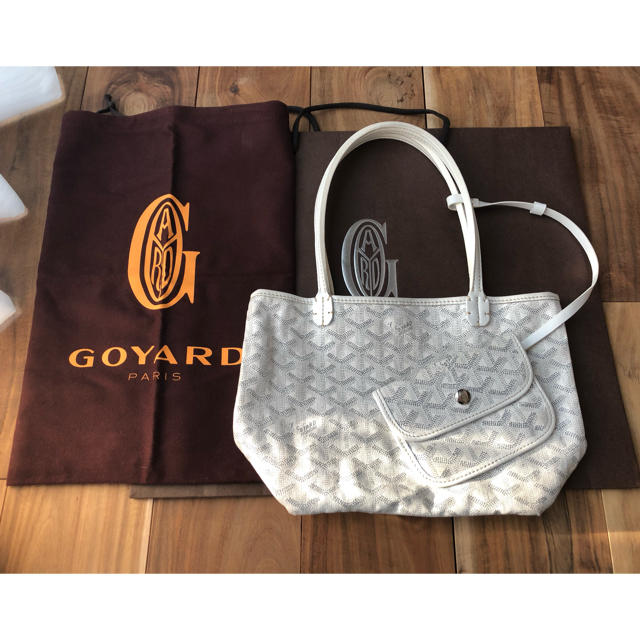 GOYARD(ゴヤール)の廃盤 ゴヤール サンルイ ジュニア 白 レディースのバッグ(トートバッグ)の商品写真