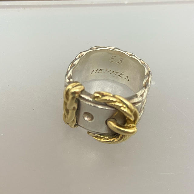 エルメス ディアンヌ コンビ リング 正規品-