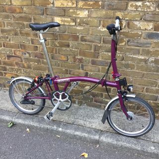 ブロンプトン(BROMPTON)の2017ブロンプトンM3LDハブダイナモ 廃盤色ワインレッド Brompton (自転車本体)