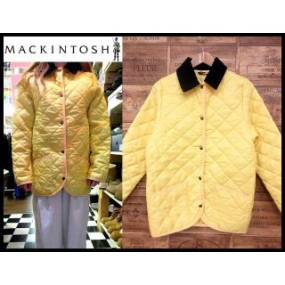 マッキントッシュ(MACKINTOSH)の極美品 マッキントッシュ キルティング ナイロン ジャケット 34 黄 イエロー(ナイロンジャケット)