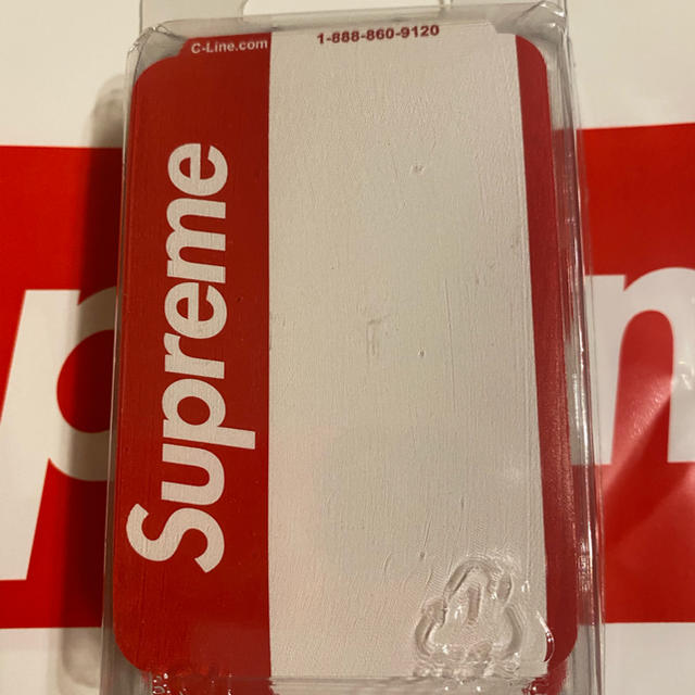 Supreme(シュプリーム)のSupreme  Name Badge Stickers Red インテリア/住まい/日用品の文房具(ノート/メモ帳/ふせん)の商品写真