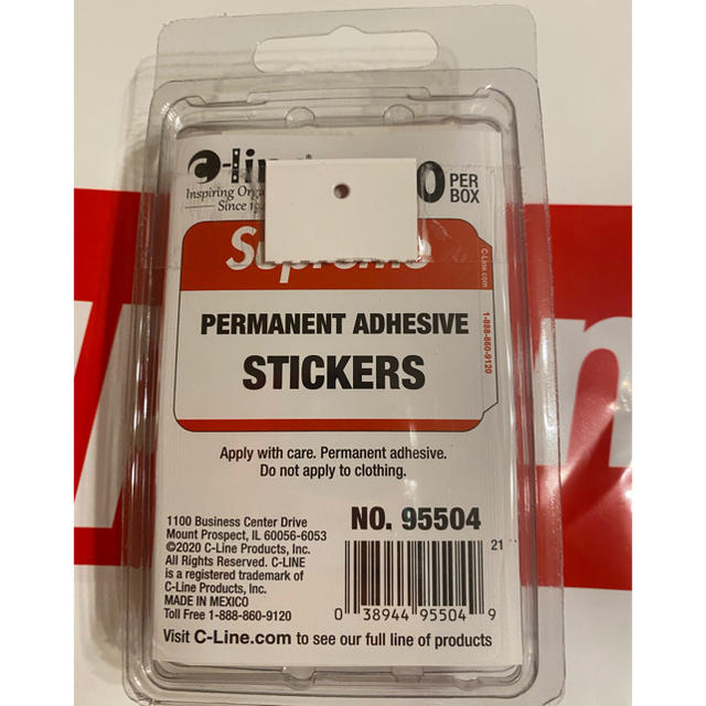 Supreme(シュプリーム)のSupreme  Name Badge Stickers Red インテリア/住まい/日用品の文房具(ノート/メモ帳/ふせん)の商品写真