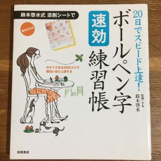 ボ－ルペン字速効練習帳 ２０日でスピ－ド上達！(住まい/暮らし/子育て)