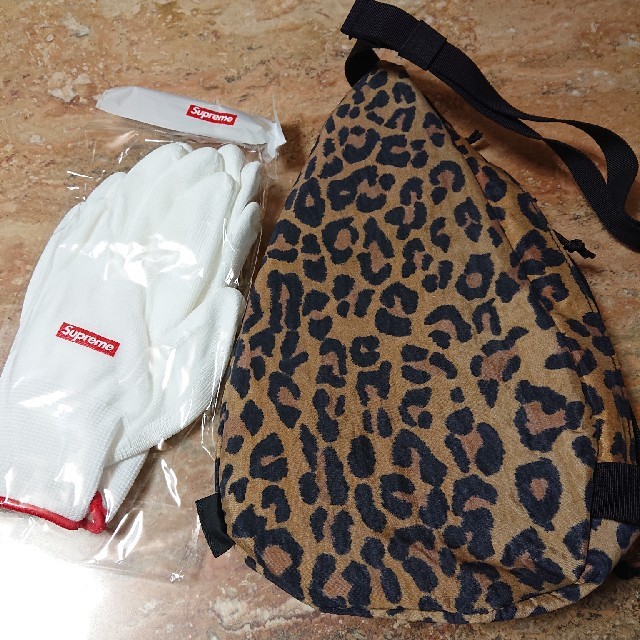 Supreme20FW Sling Bag レオパード ノベルティ付 送料込み 1