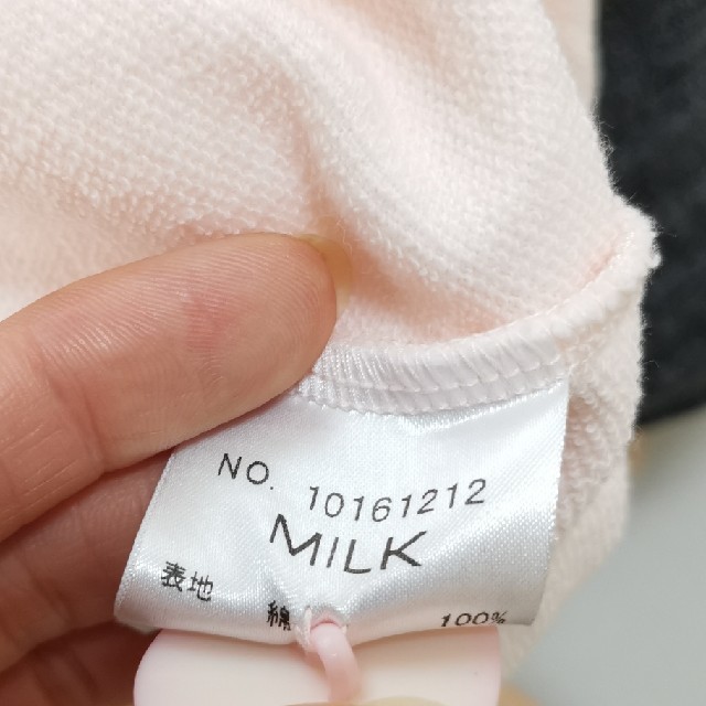 MILK(ミルク)のMILK 100%綿ハートボタンスカラップボレロカーディガン レディースのトップス(カーディガン)の商品写真