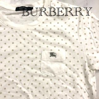 バーバリーブラックレーベル(BURBERRY BLACK LABEL)のBURBERRY BLACK LABEL 半袖水玉Tシャツ　size２(Tシャツ/カットソー(半袖/袖なし))