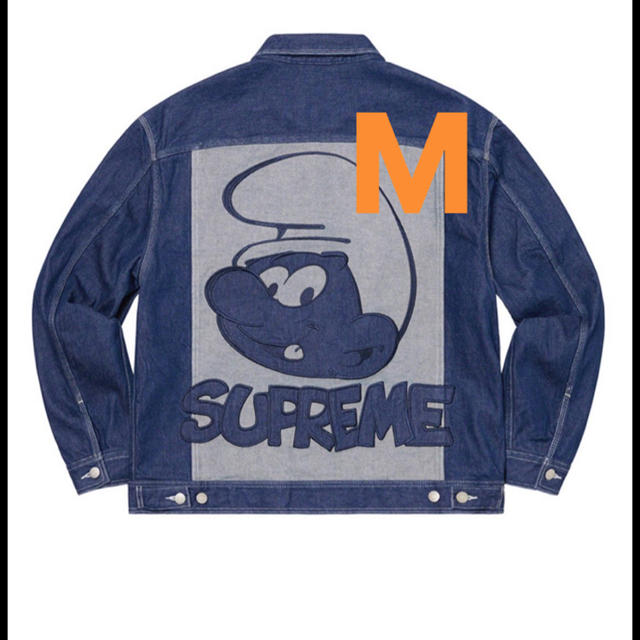 Supreme(シュプリーム)のSupreme Smurfs Denim Trucker Jacket M メンズのジャケット/アウター(Gジャン/デニムジャケット)の商品写真