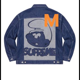 シュプリーム(Supreme)のSupreme Smurfs Denim Trucker Jacket M(Gジャン/デニムジャケット)