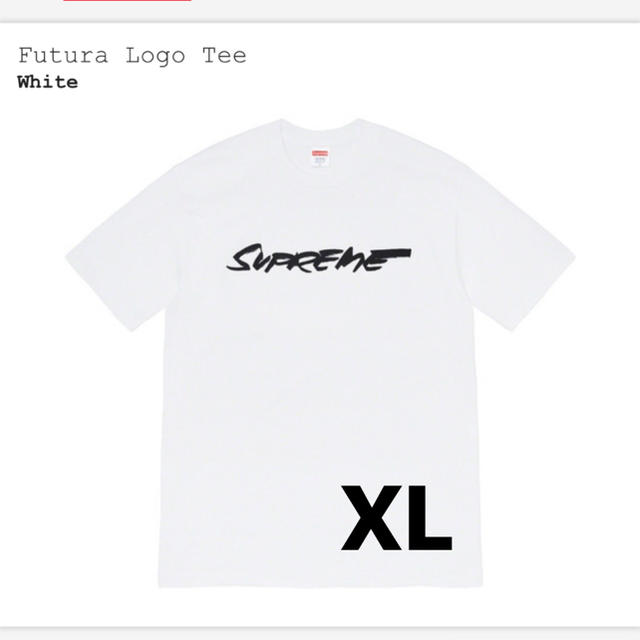 supreme Futura Logo Tee 白 XL