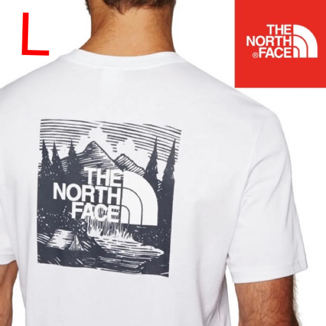THE NORTH FACE(ザノースフェイス)のTシャツ 新品 L ノースフェイス スクエア ボックスロゴ ホワイト メンズのトップス(Tシャツ/カットソー(半袖/袖なし))の商品写真