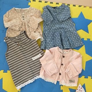 ベビーギャップ(babyGAP)の女の子80㎝セット♡4点(ワンピース)