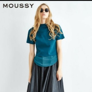 マウジー(moussy)のmoussyシャツブラウス重ね着風カットソーＴシャツ(Tシャツ(半袖/袖なし))