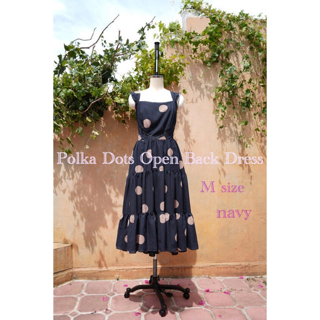 herlipto Polka Dots Open Back Dress