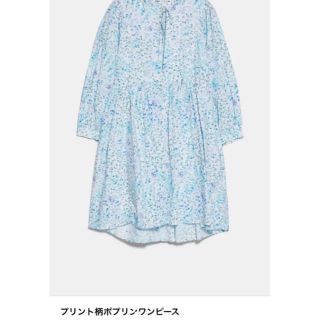 ザラ(ZARA)のsweet様専用　ZARA  プリント柄ポプリンワンピース (ミニワンピース)